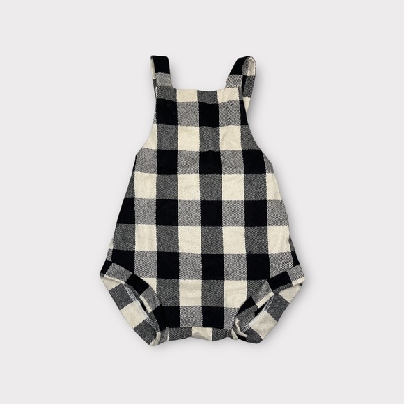 Happy Hadley Other - Happy Hadley Black & White Plaid Romper